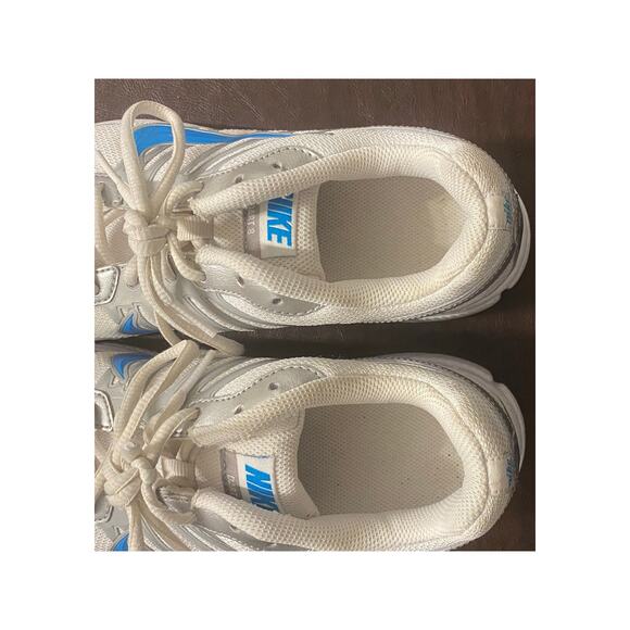 Nike Dart 8 Running Shoes Mens 10 White Blue Silver Athletic Sneakers 396050-100 - Picture 9 of 11